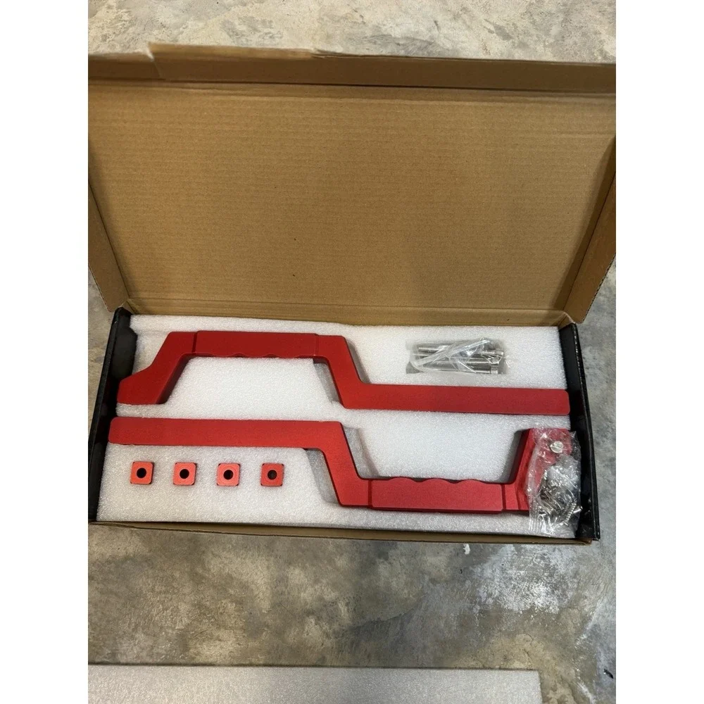 Rear Grab Handles For Ford Bronco 2021-2026 Rear Seat 4-Door Aluminum Red